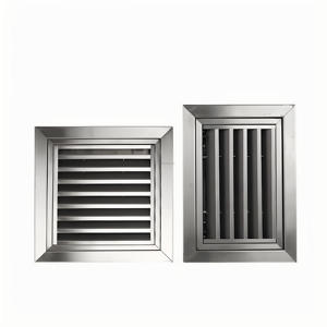 Thép không gỉ có thể mở ra trở lại lưới tản nhiệt không khí cố định louver trở lại lưới tản nhiệt không khí thích hợp cho ống thông gió HVAC - Product Image 4