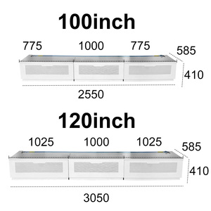Meuble TV de salon OEM 100-120 pouces avec écran de projection, ensemble de projection laser UST intelligente RS2(100)-3, meuble TV en bois pour - Product Image 6