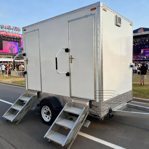 Nouvelle conception de toilettes de qualité supérieure en Chine, toilettes portables à partir de conteneurs, remorque de bureau mobile avec salle de bain - Product Image 2
