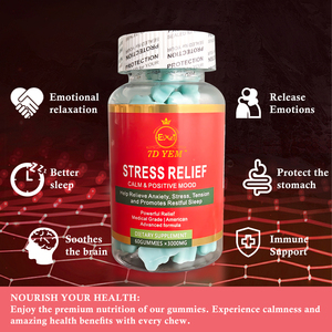 Bonbons à la <span class=keywords><strong>mélatonine</strong></span> sans sucre Marque privée OEM/ODM Ashwagandha Fudge Santé immunitaire Endurance Force Soulager le stress Gommes - Product Image 6