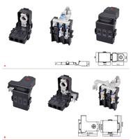 Nouveau produit Boîte à fusibles automobile à 7 voies STBX2071-1A en plastique durable