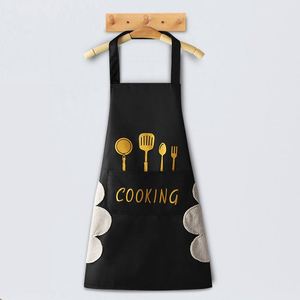 XQ77 Cotton <b>Fabric</b> Apron With Logo Custom - Product Image 3