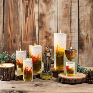 Vente en gros Saint-François avec oiseaux Artisanat religieux Modèle d'ange en résine pour la décoration de la maison Style artistique - Product Image 1