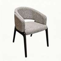 Chaise de négociation de bureau en bois massif de style nordique italien minimaliste, chaise de réception design pour hôtel, restaurant, hall d'entrée