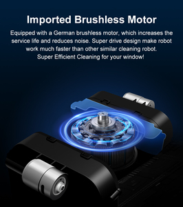 Robot <span class=keywords><strong>Lave</strong></span>-Vitres Intelligent WD8 pour Maison, Nettoyage de Verre avec Pulvérisation d'Eau Atomisée Ultrasonique <span class=keywords><strong>Double</strong></span> <span class=keywords><strong>Face</strong></span> – Vente en Gros - Product Image 6