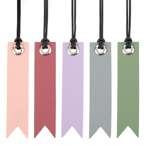 Personalized Reusable PU Leather Bookmarks with Tassels Fashionable Book Mark for Books Promotional Item