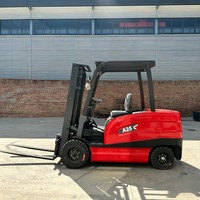 Chariot élévateur électrique à haute efficacité de 2,5 tonnes avec batterie au lithium à charge rapide pour la logistique, fabricant de chariots élévateurs contrepoids
