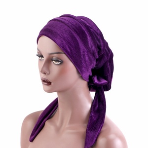 HZM-60788 <span class=keywords><strong>hiver</strong></span> <span class=keywords><strong>chimio</strong></span> chapeaux Turbans pour femmes cheveux longs foulard couvre-chef Cancer chapeaux - Product Image 5