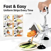 Professionele, hoogwaardige handmatige groente-, aardappel- en fruit snijmachine voor het maken van frieten, te koop in China