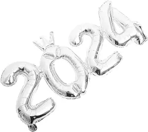 Yeni sıcak satış bağlı 2024 alüminyum folyo balon dev balon taç balon parti dekorasyon için