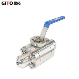 วาล์วบอลเชื่อมแรงดันสูงแบบแมนนวล 4500 ปอนด์ ผลิตจากเหล็กกล้าไร้สนิม 316L แบบสามชิ้น สำหรับน้ำ รองรับการปรับแต่งตามความต้องการของ OEM - Product Image 2