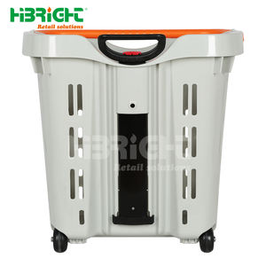 Panier à main roulant de logo personnalisé de vente chaude avec le panier en plastique durable quantité minimale de commande bas paniers à provisions - Product Image 6