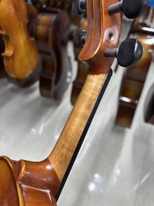 Violín Barato Hecho a Mano, Violín <span class=keywords><strong>3</strong></span>/<span class=keywords><strong>4</strong></span> para Estudiantes, Abeto Sólido, Arce Flameado, Gran Sonido, Buena Mano <span class=keywords><strong>de</strong></span> Obra, <span class=keywords><strong>Precio</strong></span> al por Mayor - Product Image 4