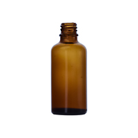 ODM vente en gros de compte-gouttes rond en verre dépoli ambré 30ml 50ml 100ml d'huile essentielle de luxe bouteille de sérum en verre cosmétique vide