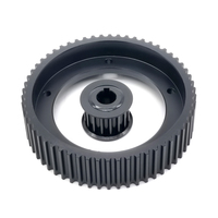 Poulie de courroie de distribution OEM GT2 GT3 GT5 HTD 3M 5M 8M en alliage d'aluminium, revêtement oxyde noir, tolérance H7, certifiée ISO, usinage CNC sur mesure