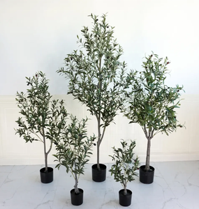 Custom 90cm 120cm 150cm 180cm 210cm 240cm Plastic Potted Plants Faux Indoor Decoration <strong>Artificial</strong> Bonsai Olive <strong>Tree</strong> - Product Image 5
