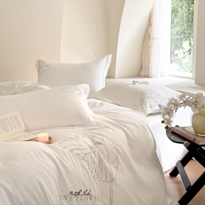 Draps de lit en coton blanc toutes saisons Drap de lit pour bébé Percale respirante pour un sommeil frais - Product Image 3
