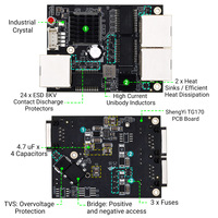 Module de commutation PoE empilable miniature YINUO-LINK YN-IES103 à 3 ports - PoE max 30W (AF/AT) - Réseau 10/100/1000 Mbps peu encombrant