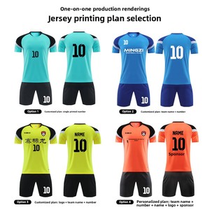 Conjunto de Camisetas de Fútbol Lisas, Diseño Personalizable, Uniformes de Entrenamiento, Camisetas de Partido de Secado Rápido, Compra en Grupo, Pantalones Cortos - Product Image 3