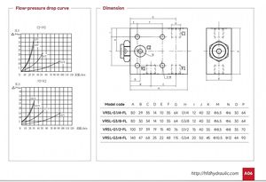In Voorraad VRSL-FL Enkelvoudige Piloot Flensbare Terugslagklep Hydraulische Slot Oem Service - Product Image 2