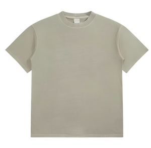 Men's Oversized Cotton T-Shirt Solid Color O-Neck Short Sleeve Washed t shirt Casual Wear Jersey Knitted <b>Plain</b> Design <b>tshirt</b> - Product Image 3