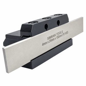 Portaherramientas de corte tipo abrazadera para torno, vástago de 1/2 pulgada con cuchilla HSS de 24 mm para torneado, ranurado y mecanizado - Product Image 4