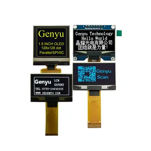 Genyu 0.42 / 0.69 / 0.91 / 1.3 / 1.54 / 2.23 Layar OLED Mikro 128X64 Ssd1306 Layar OLED 0.96 Inci Tampilan OLED