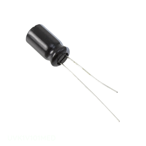 ตัวเก็บประจุแบบรูผ่านช่องอลูมิเนียม100 uF 20% 35V ตัวเก็บประจุแบบมีรูสำหรับ UVK1V101MED สารส้ม100 uF - Product Image 1