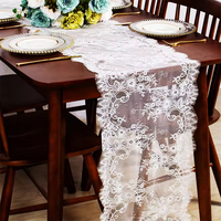 Renda Bordir Bunga Jacquard Zeal, Kain Eyelet Tidak Elastis, Untuk Menjahit Gorden, Taplak Meja, Sarung, Tali DIY