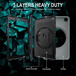 Custodia per Tablet in TPU da <span class=keywords><strong>8</strong></span> pollici per Samsung <span class=keywords><strong>Galaxy</strong></span> <span class=keywords><strong>Tab</strong></span> a 2019 <span class=keywords><strong>8</strong></span> "T290 T295 con cinturino a mano sul retro - Product Image 6