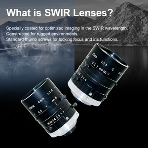 Spectral 900 ~ 1700nm 1 pouce 25X 15-360mm industriel monture C objectif <span class=keywords><strong>zoom</strong></span> SWIR infrarouge à ondes courtes 5MP <span class=keywords><strong>Zoom</strong></span> continu industriel - Product Image 5
