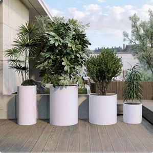 Stainless Steel Combined Outdoor Planter Box Large Round Flower <strong>Trough</strong> <strong>for</strong> Sales Office Municipal <strong>Garden</strong> Custom <strong>Planting</strong> Box - Product Image 2