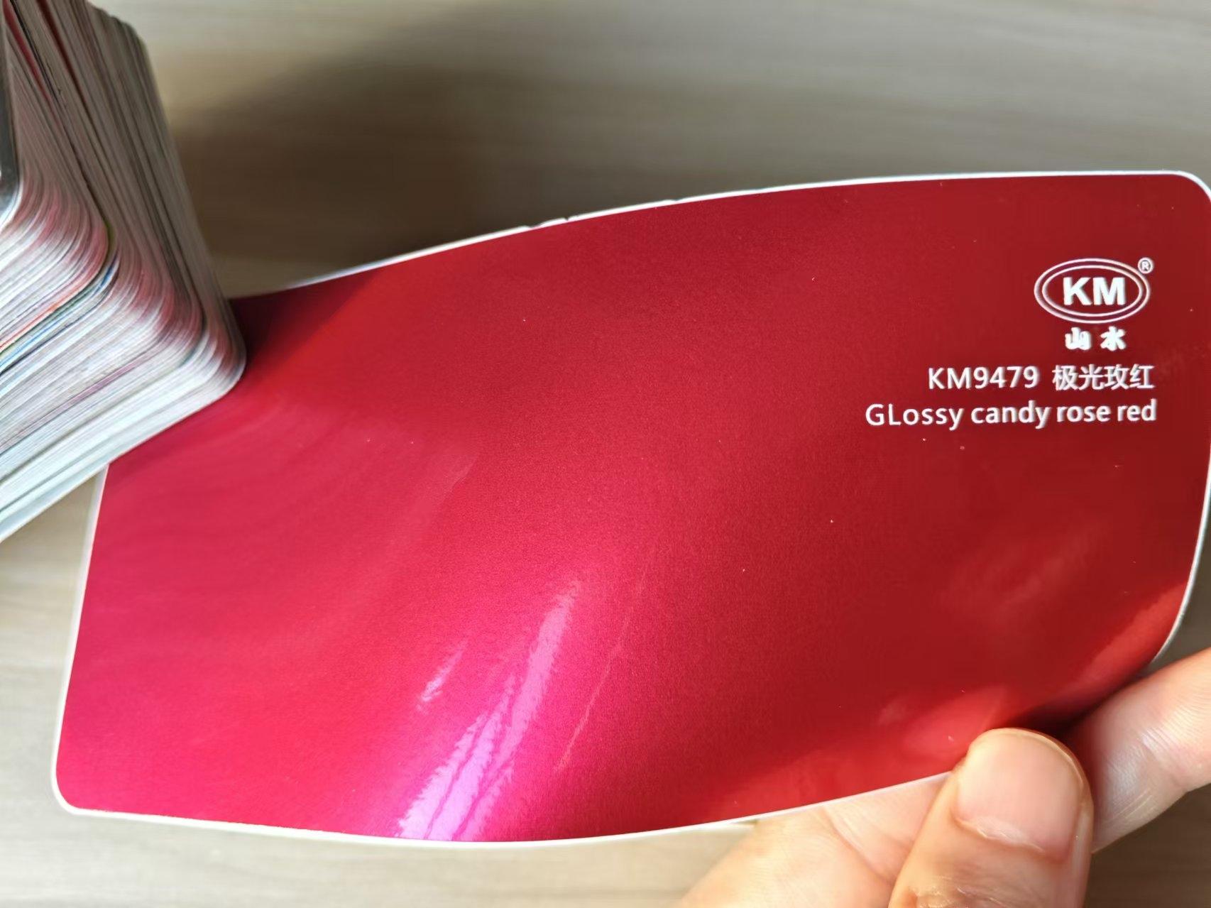 Glossy candy rose red