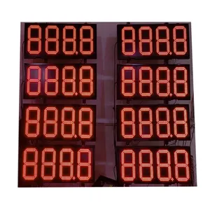 gas station led display 8888 green red white Blue and Amber Support retail wholesale customized