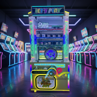 Machine de jeu d'arcade en gros avec cadeau surprise pour collection de poupées amusantes et divertissantes, machine de jeu de boule porte-bonheur