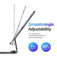 Samsung Tab S11 Ultra X930 S10 Ultra X920 14.6" Manyetik Klavyeli Kılıf, Dokunmatik RGB Işıklı Tablet Deri Kılıf S9 Ultra