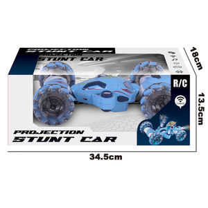 Voiture de cascade à double télécommande <span class=keywords><strong>2</strong></span>,4 GHz 2026 : 11 canaux, détection gestuelle, projecteur de cascade et lumières de course pulvérisatrices, jouet pour enfant - Product Image 5