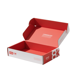 Wholesale <strong>Red</strong> Customized Foldable Paper Boxes for Shoes &amp; Clothing Corrugated Shoe <strong>Box</strong> Glossy/Matte Lamination Gold Foil - Product Image 3