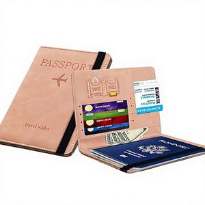 Porta Pasaportes Ecológico Australiano de Cuero PU con Bloqueo RFID y Banda Elástica, Diseño Italiano - Product Image 3