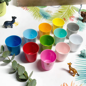 Gobelet conique vierge pour sublimation 8oz en polymère pour enfants avec moule en aluminium, 11 couleurs, personnalisable pour impression par transfert thermique - Product Image 2