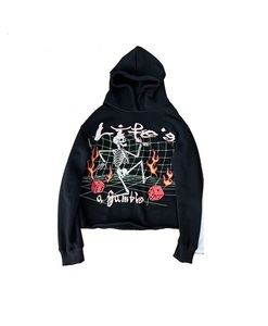 Fabricantes de Sudaderas con Capucha al por Mayor, Personalizadas con Estampado 3D, Sudadera Informal con Capucha y Bajo sin Rematar, Logotipo Bordado, Sudadera Corta con Borde sin Rematar - Product Image 5