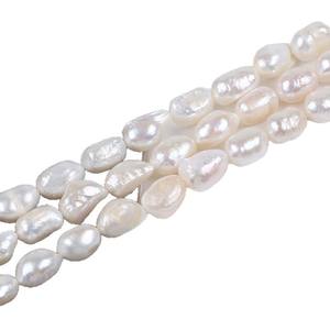 Perles d'eau douce brillantes double face de forme baroque de 3 à 11 mm pour collier ou bracelet DIY, lot de perles en vrac - Product Image 5