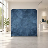 Stand d'exposition commercial autoportant avec toile de fond en tissu imprimé sur mesure pour la présentation de la marque lors d'expositions d'entreprise