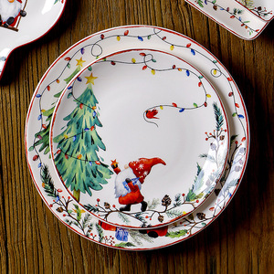 Factory-direct, High-quality Deer Christmas Tableware, Ceramic Tableware <b>Sets</b>, Holiday Event Rental Plates Bone China Coffee <b>Pot</b> - Product Image 2