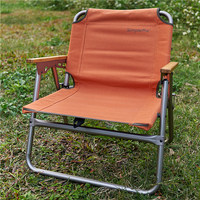 Prix de promotion chaise de plage de camping portable en plein air chaise de randonnée pliable à dossier haut avec accoudoir