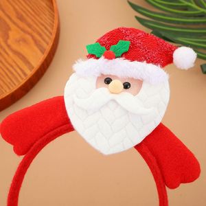 Nueva Diadema de Tela con Diseño de Papá Noel de Dibujos Animados para Niños, Decoración Navideña de Moda Europea y Americana - Product Image 3