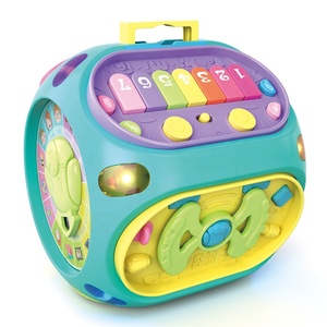 Samtoy Đồ Chơi Giáo Dục Sớm 7 Mặt Đồ Chơi Khối Hoạt Động Cho Bé Montessori Âm Nhạc Đầy Màu Sắc Đa Năng Cho Trẻ Sơ Sinh - Product Image 1