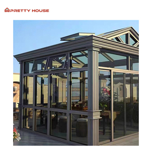 <span class=keywords><strong>Casa</strong></span> de jardín de cristal de último diseño con terraza acristalada con marco de aluminio - Product Image 1