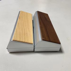 גברים אופנה חדשים ומשקפי נשים תצוגה במקרה של דובדבן מעץ אלומיניום מסוגנן סוג מייפל - Product Image 5