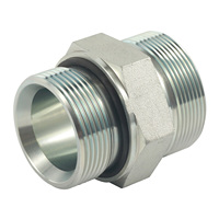 Adaptateurs de tube à filetage métrique mâle en H à 24 degrés, à tête hexagonale, de type compression, pour matériel hydraulique marin 1CH